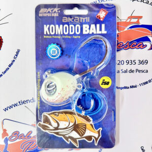 BOLA PARA JIGGING AKAMI KOMODO BALL 250GR. WHITE GLITTER