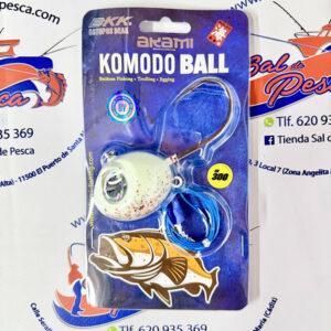BOLA PARA JIGGING AKAMI KOMODO BALL 300GR. WHITE GLITTER