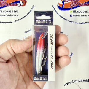 MUESTRA DE SPINNING AKAMI DINKY 70MM. 3,20GR. COLOR RED HEAD