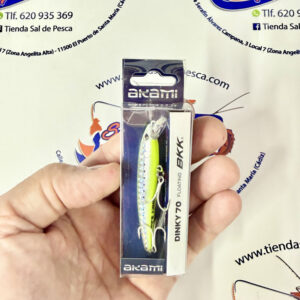 MUESTRA DE SPINNING AKAMI DINKY 70MM. 3,20GR. COLOR CHARTREUSE