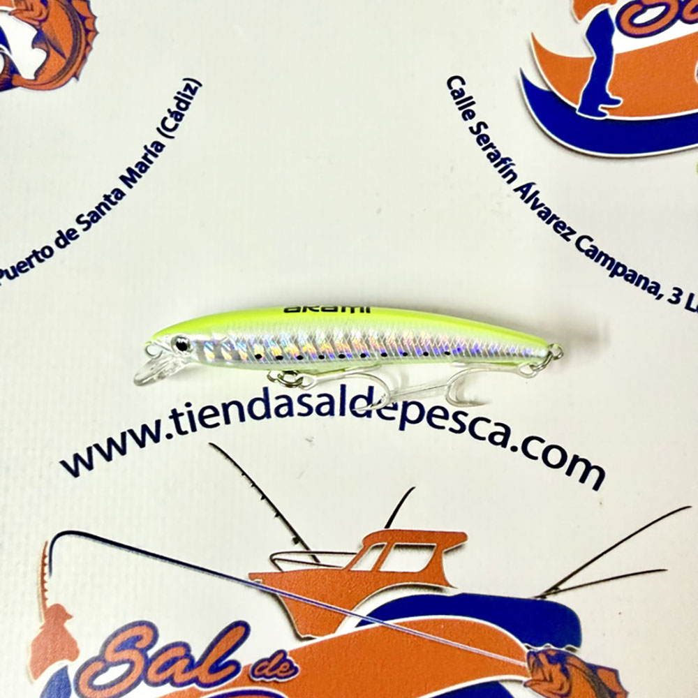 MUESTRA DE SPINNING AKAMI DINKY 70MM. 3,20GR. COLOR CHARTREUSE - Imagen 2