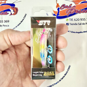 MUESTRA DE SPINNING STR ROSY MINNOW 70MM. 3,60GR. COLOR CRW