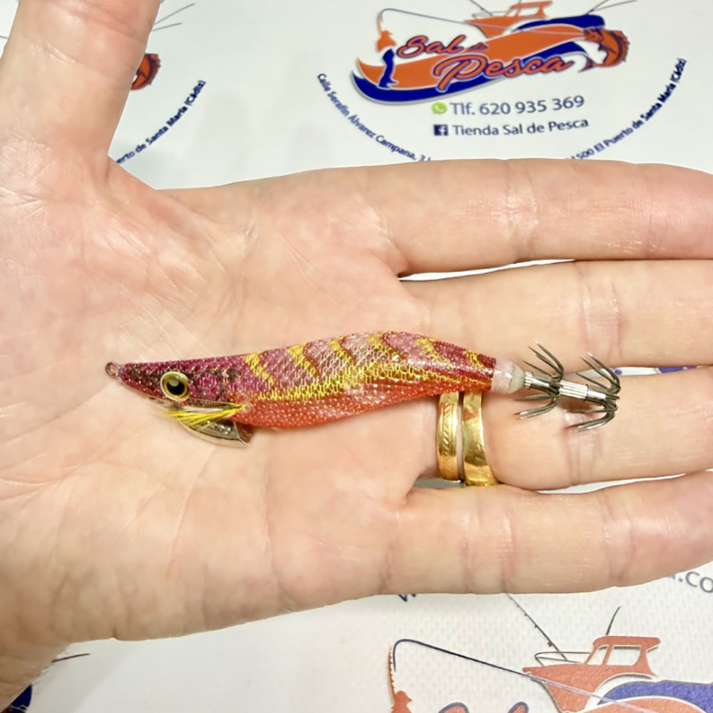 MUESTRA CALAMAR SHIMANO SEPHIA CLINCH FB RATTLE 2.5 10GR. KEIMURA RED - Imagen 2