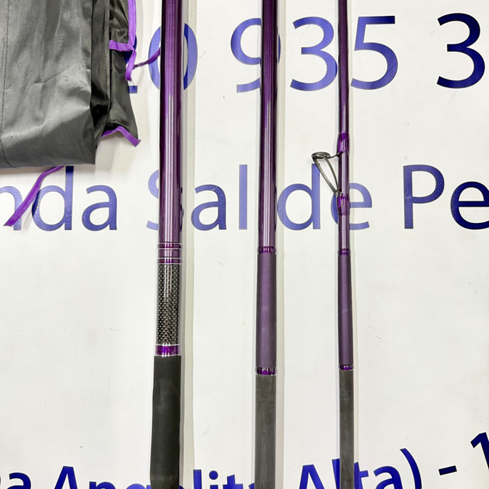 CAÑA DE SURFCASTING CINNETIC SKY LINE PURPLE LC HYBRID 4,20MT. - Imagen 2