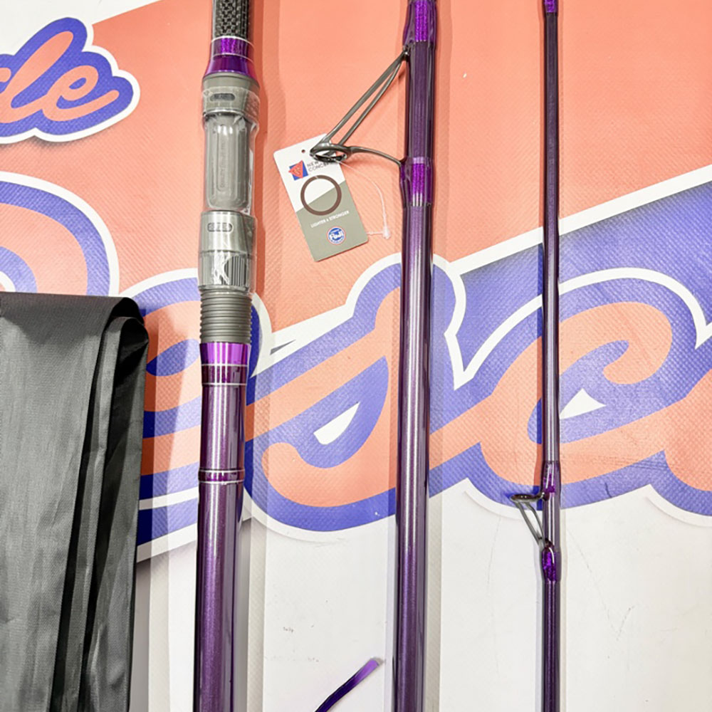 CAÑA DE SURFCASTING CINNETIC SKY LINE PURPLE LC HYBRID 4,20MT. - Imagen 3