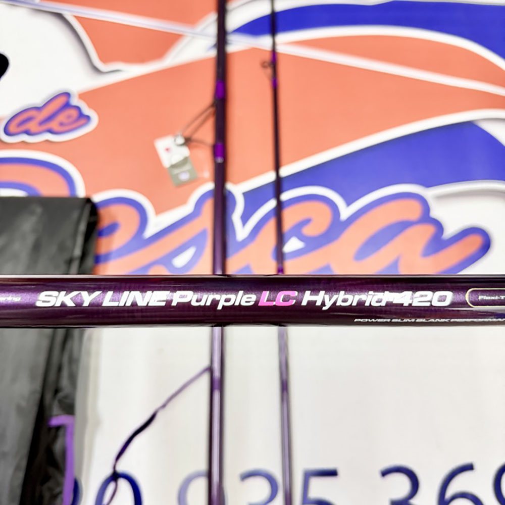 CAÑA DE SURFCASTING CINNETIC SKY LINE PURPLE LC HYBRID 4,20MT. - Imagen 7