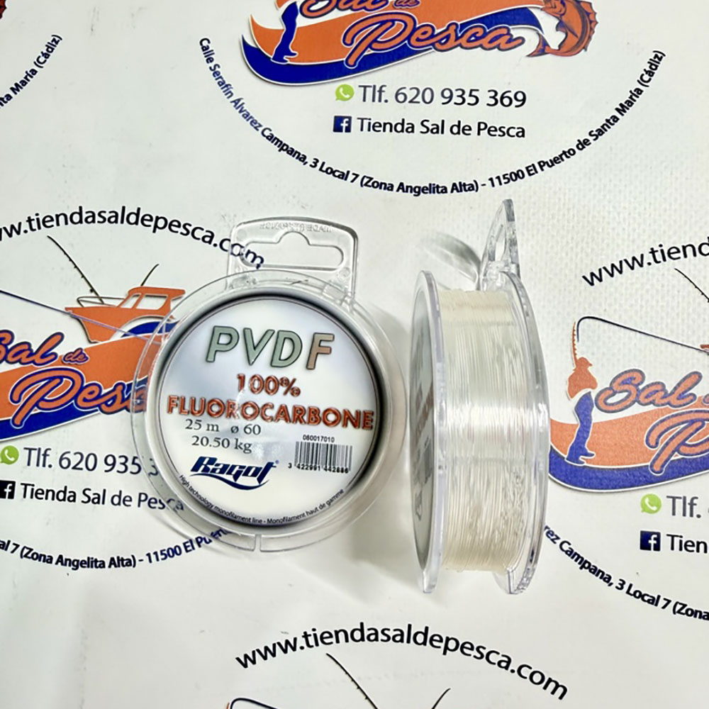 HILO FLUOROCARBONO 100% RAGOT PVDF 0.60MM. 25MT.