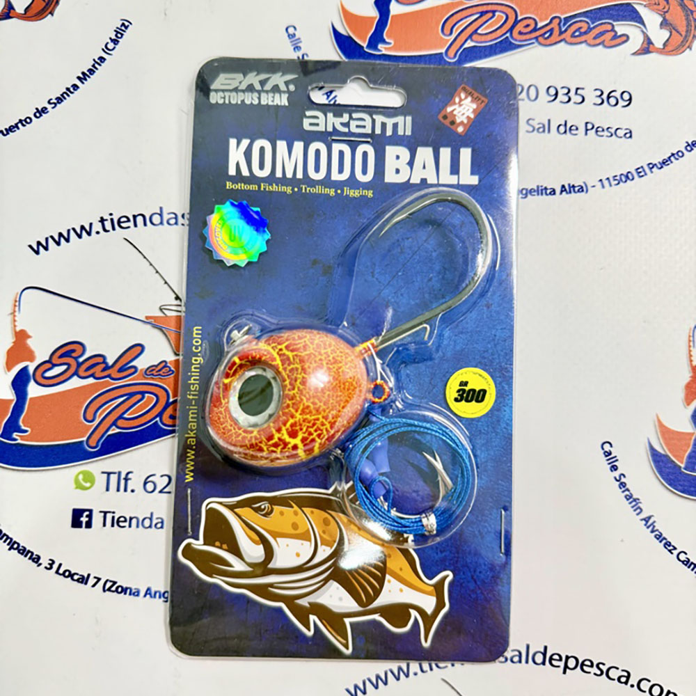 BOLA PARA JIGGING AKAMI KOMODO BALL 300GR. RED