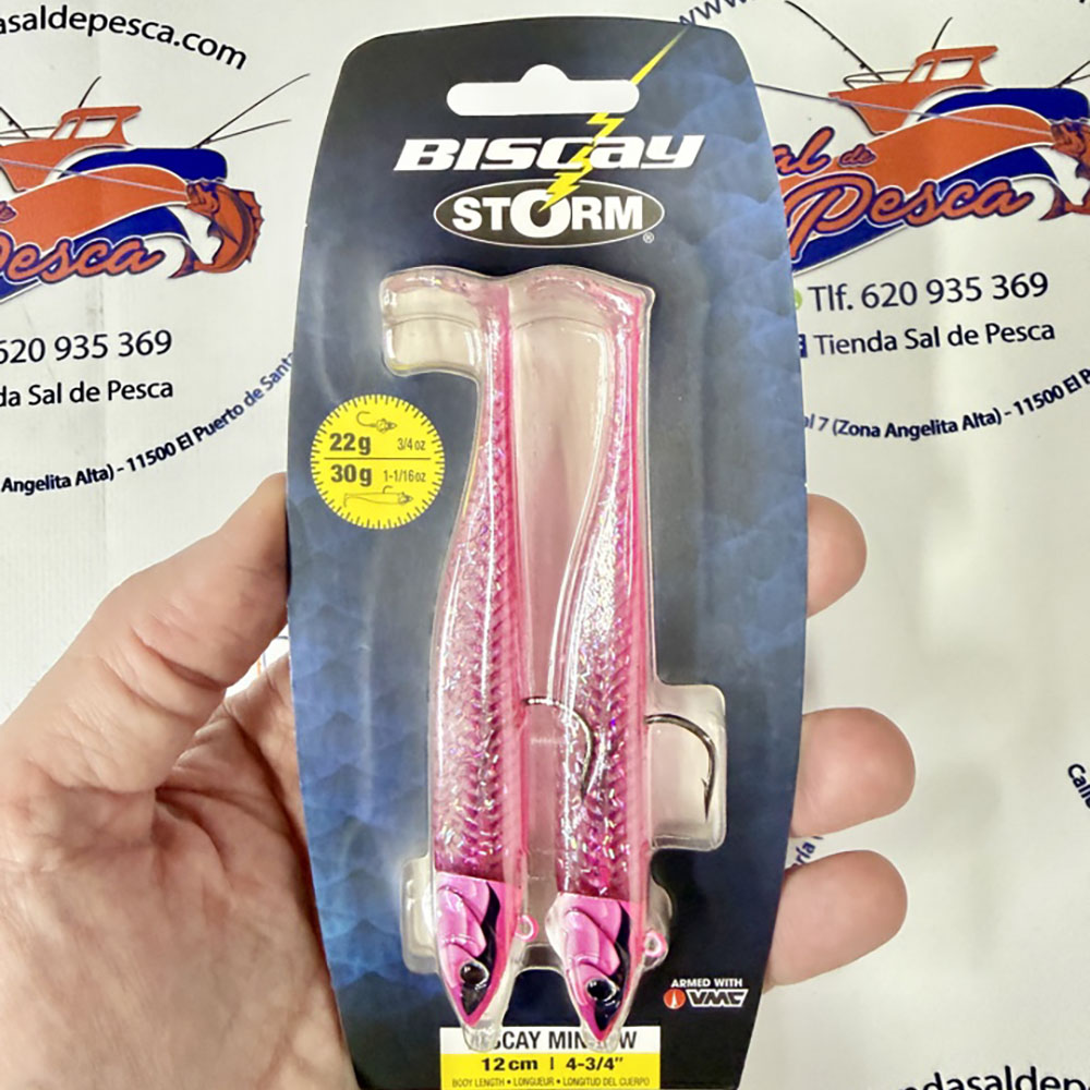 MUESTRA VINILO STORM BISCAY MINNOW 12CM. 30GR. COLOR PKS