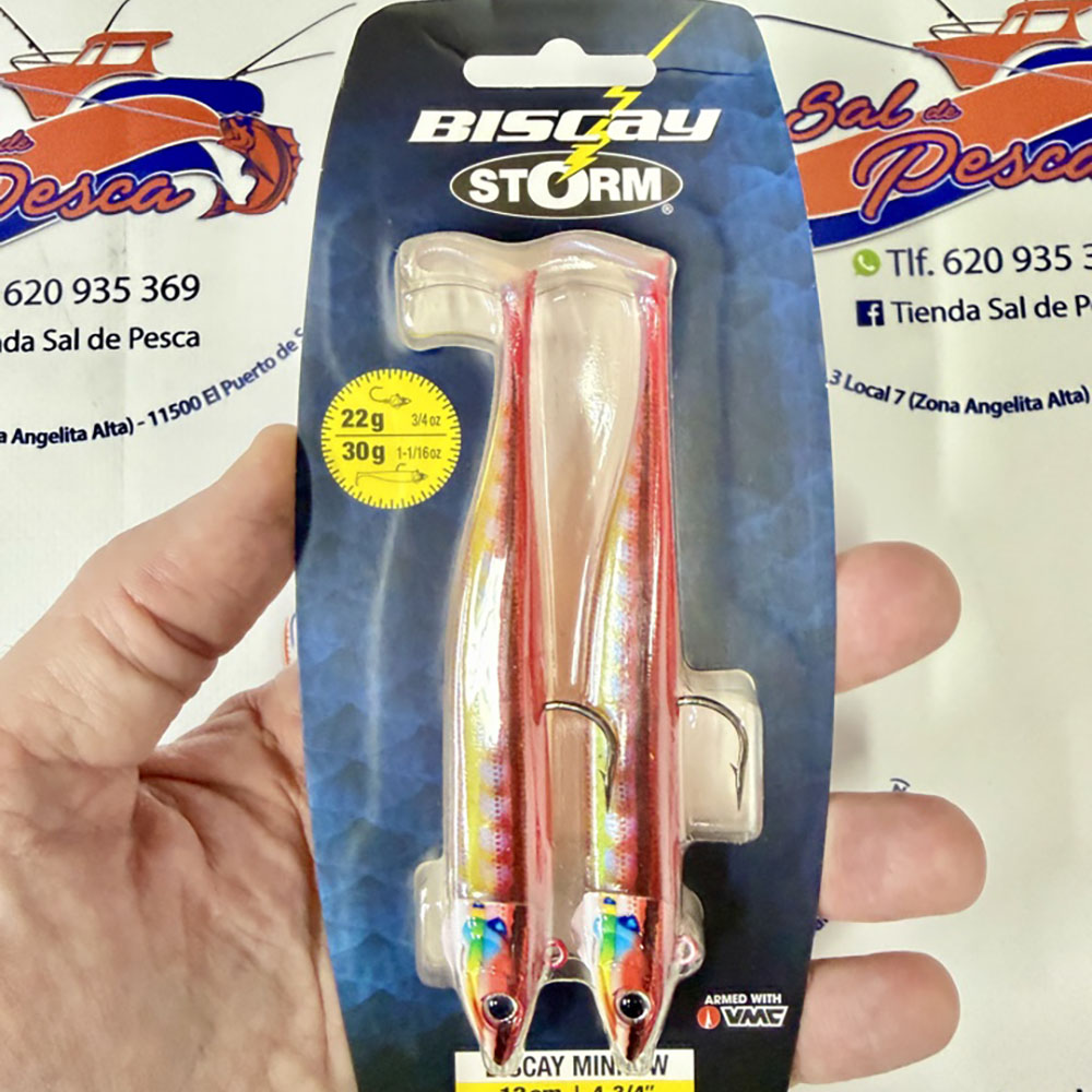 MUESTRA VINILO STORM BISCAY MINNOW 12CM. 30GR. COLOR RWS