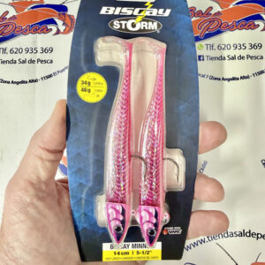 MUESTRA VINILO STORM BISCAY MINNOW 14CM. 46GR. COLOR PKS