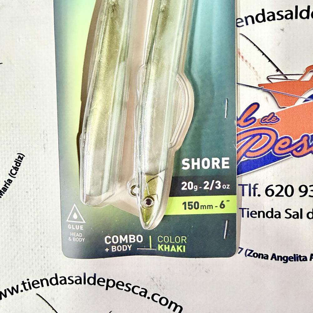 SEÑUELO FIIISH BLACK EEL 150 COMBO SHORE 20GR. KHAKI - Imagen 2
