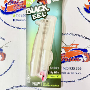SEÑUELO FIIISH BLACK EEL 150 COMBO SHORE 20GR. WHITE RED HEAD