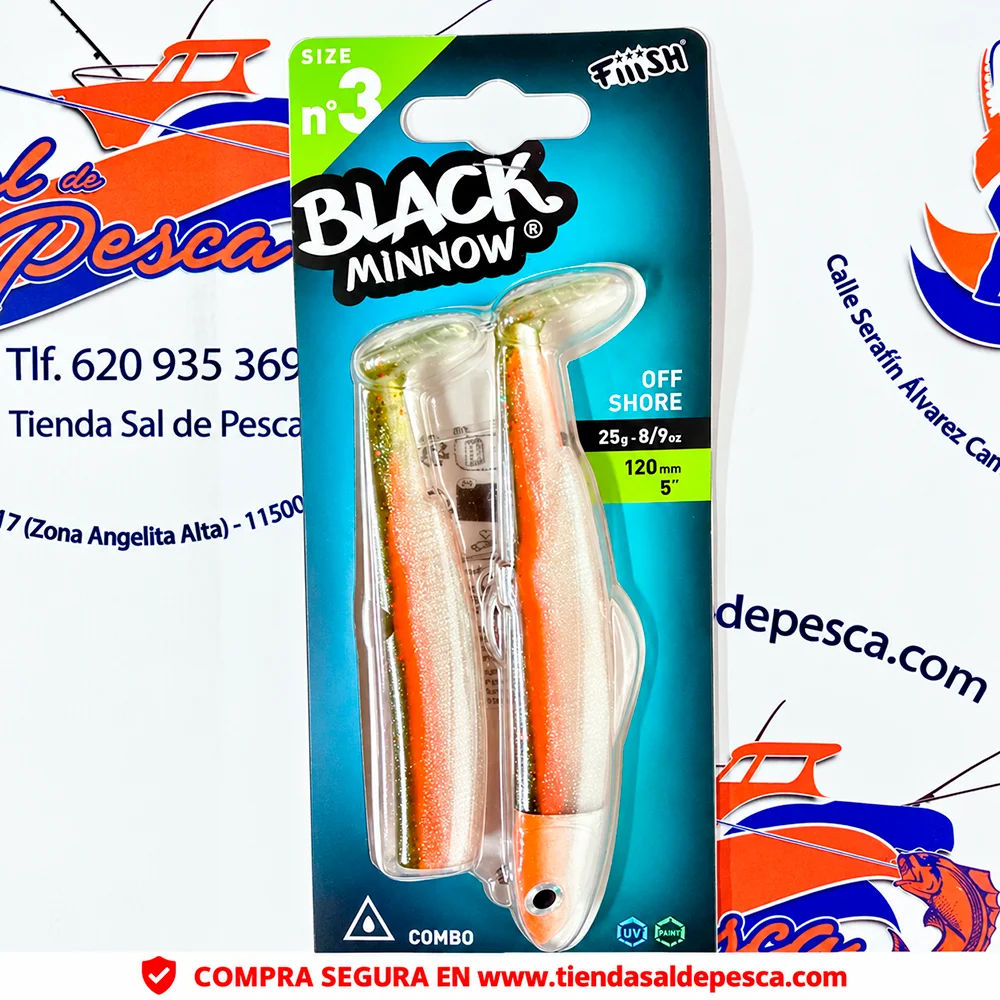 SEÑUELO FIIISH BLACK MINNOW 120 COMBO OFF SHORE 25GR. CANDY GREEN