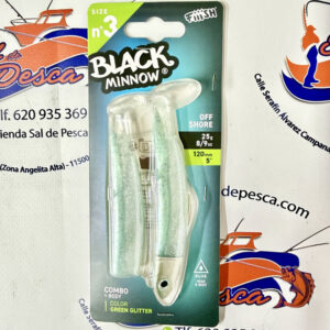 SEÑUELO FIIISH BLACK MINNOW 120 COMBO OFF SHORE 25GR. GREEN GLITTER