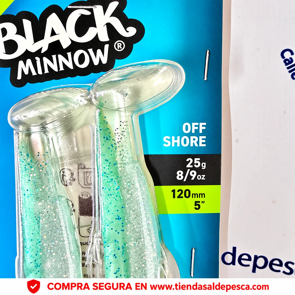 SEÑUELO FIIISH BLACK MINNOW 120 COMBO OFF SHORE 25GR. GREEN GLITTER - Imagen 2