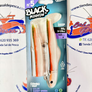 SEÑUELO FIIISH BLACK MINNOW 160 COMBO DEEP 90GR. GLOW CANDY GREEN