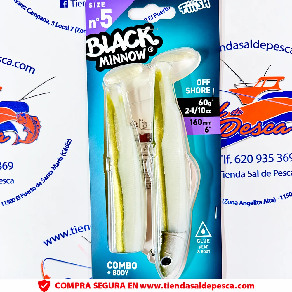 SEÑUELO FIIISH BLACK MINNOW 160 COMBO OFF SHORE 60GR. KHAKI
