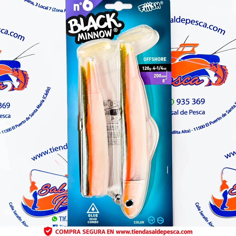 SEÑUELO FIIISH BLACK MINNOW 200 COMBO OFF SHORE 120GR. CANDY GREEN