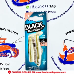 SEÑUELO FIIISH BLACK MINNOW 70 COMBO OFF SHORE 6GR. KHAKI