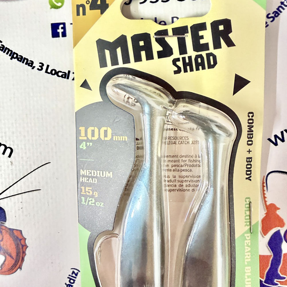 SEÑUELO FIIISH MASTER SHAD 100 COMBO MEDIUM 15GR. PEARL BLUE - Imagen 2