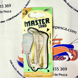 SEÑUELO FIIISH MASTER SHAD 75 COMBO MEDIUM 6GR. KHAKI