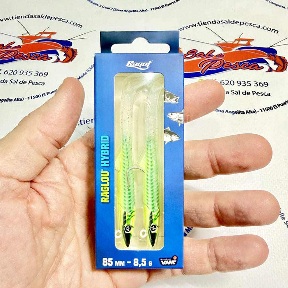 MUESTRA VINILO DE SPINNING RAGLOU HYBRID 8.5CM. 8.50GR. COLOR GLS