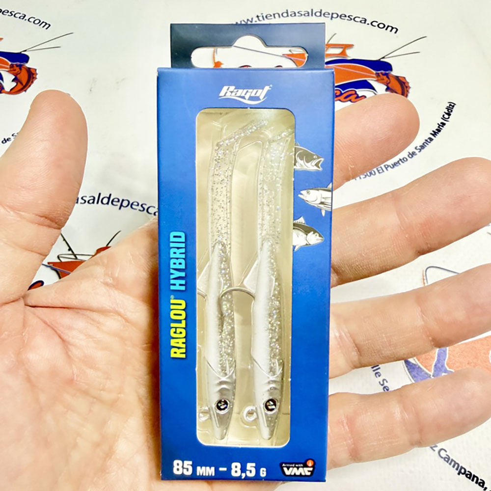 MUESTRA VINILO DE SPINNING RAGLOU HYBRID 8.5CM. 8.50GR. COLOR SGW