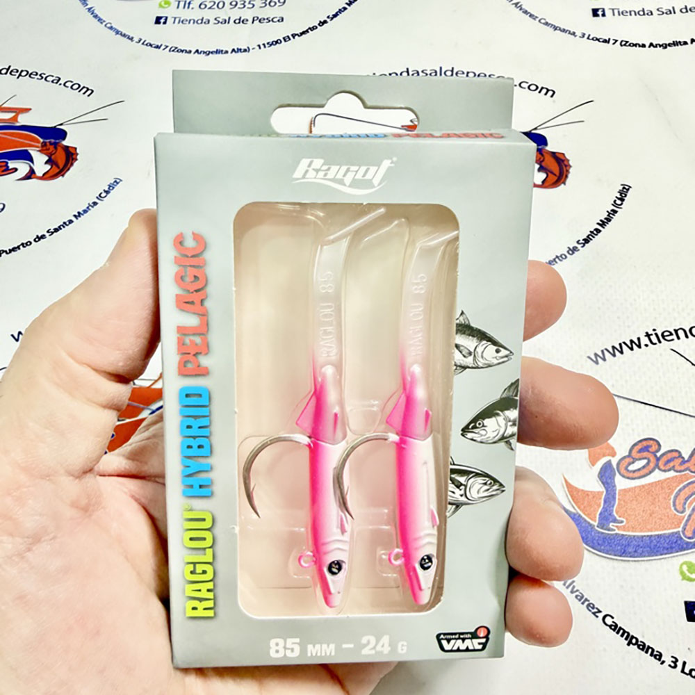 MUESTRA VINILO DE SPINN RAGLOU HYBRID PELAGIC 8.5CM. 24GR. COL. PP
