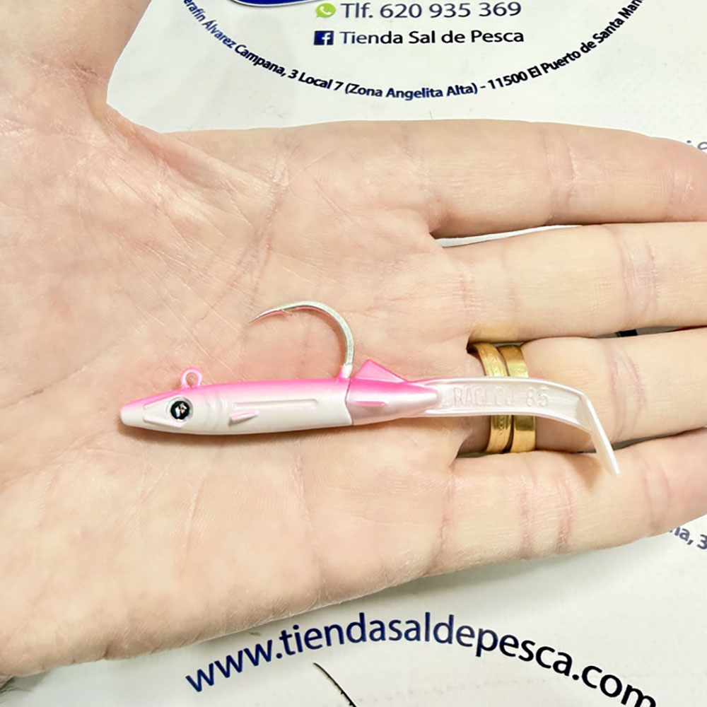 MUESTRA VINILO DE SPINN RAGLOU HYBRID PELAGIC 8.5CM. 24GR. COL. PP - Imagen 2