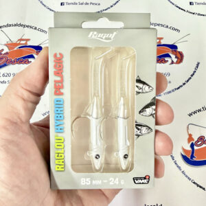 MUESTRA VINILO DE SPINN RAGLOU HYBRID PELAGIC 8.5CM. 24GR. COL. PW