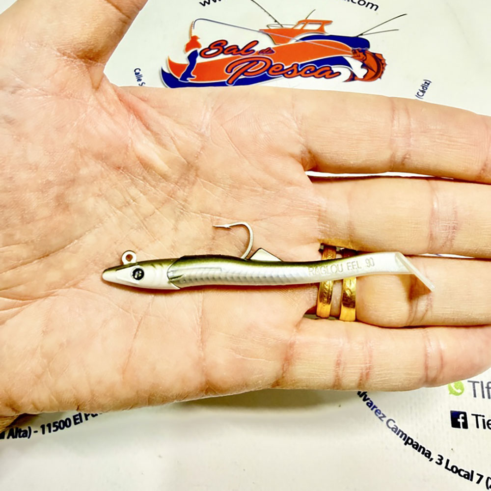 MUESTRA VINILO DE SPINNING RAGLOU HYBRID ELL 9CM. 12GR. COLOR AYUG - Imagen 2