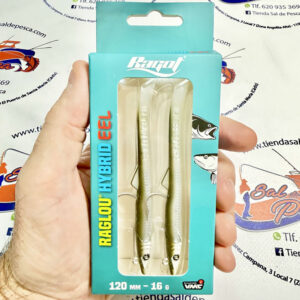 MUESTRA VINILO DE SPINNING RAGLOU HYBRID ELL 12CM. 16GR. COLOR AYUG