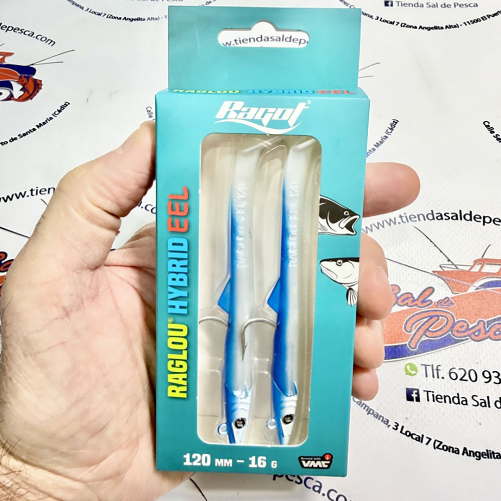 MUESTRA VINILO DE SPINNING RAGLOU HYBRID ELL 12CM. 16GR. COLOR PB
