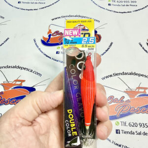 MUESTRA CALAMAR DTD GLAVOC DOUBLE COLOR RED TAMAÑO 2.5