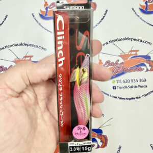 MUESTRA CALAMAR SHIMANO SEPHIA CLINCH FB RATTLE 3.0 15GR. PINK GLOW