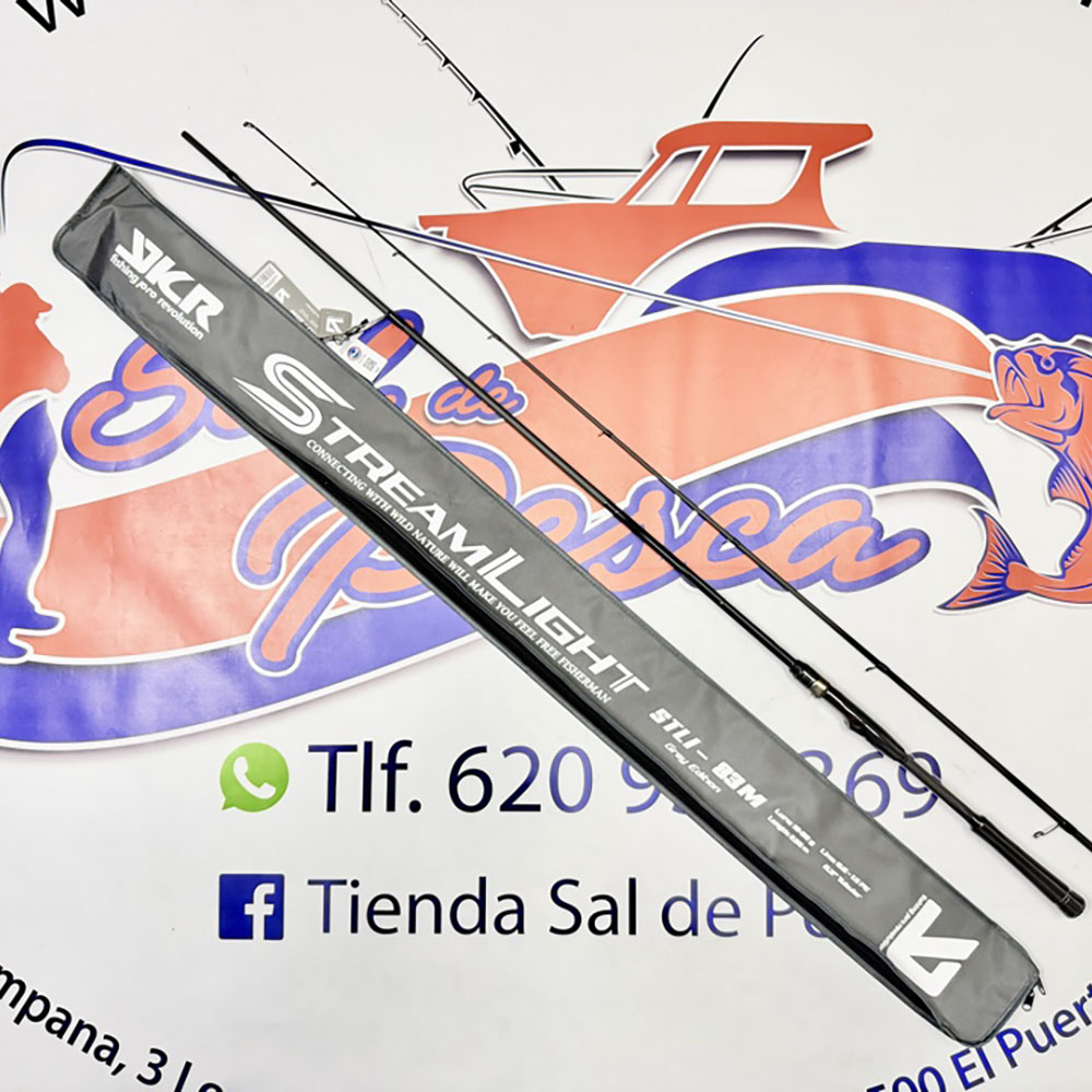 CAÑA DE SPINNING YKR STREAMLIGHT 83 M 2,50MT. 10-30GR. GRAY EDITION
