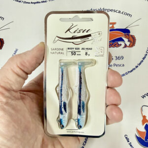 MUESTRA VINILO SPIN YKR KISU SHAD 50MM 8GR. COLOR SARDINE