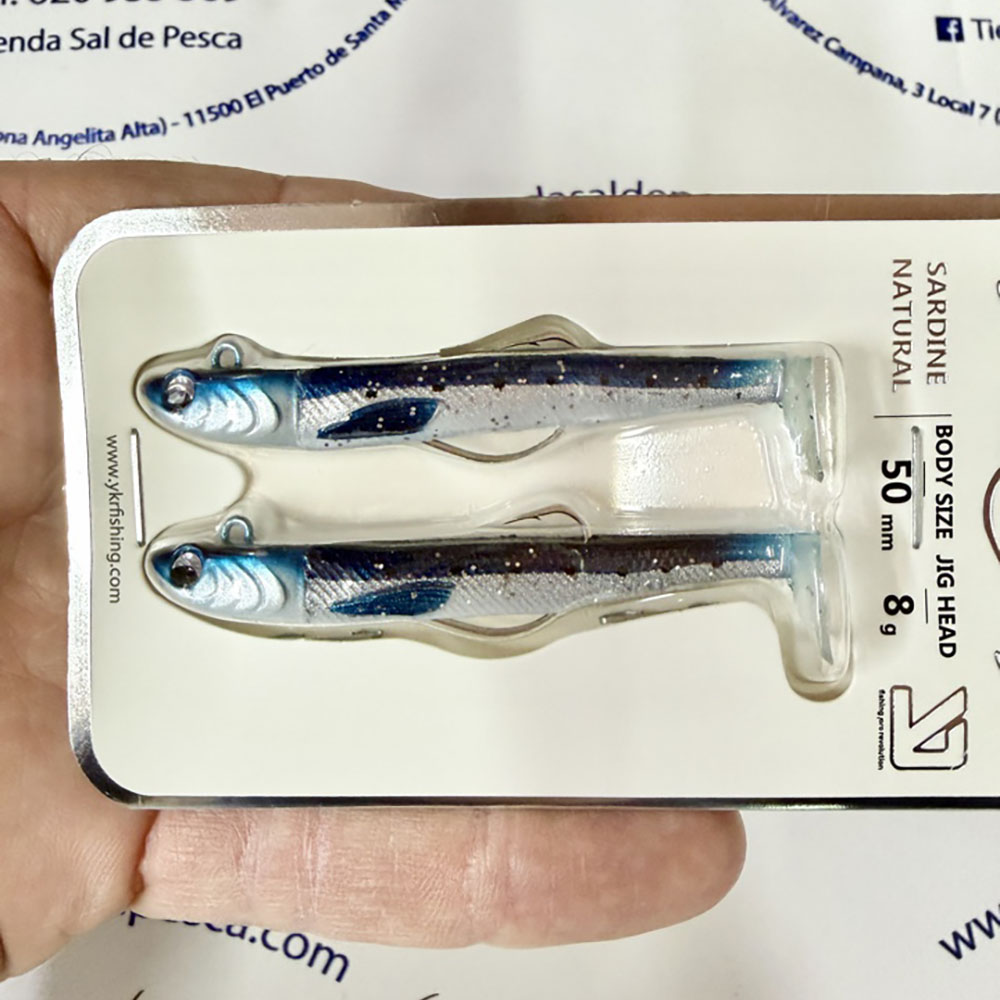 MUESTRA VINILO SPIN YKR KISU SHAD 50MM 8GR. COLOR SARDINE - Imagen 2