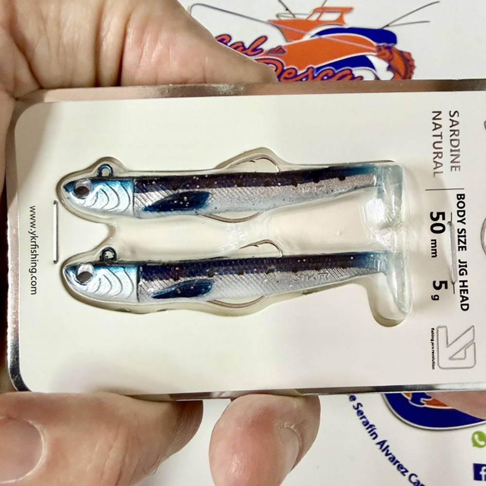 MUESTRA VINILO SPIN YKR KISU SHAD 50MM 5GR. COLOR SARDINE - Imagen 2