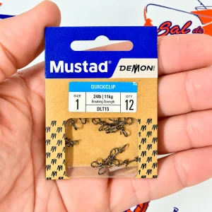 ENGANCHE RAPIDO MUSTAD QUICKKLIP NUM. 1 24LB/11KG.