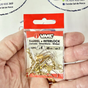 EMERILLON MOSQUETON VMC CON INTERLOCK SNAP NUM. 4