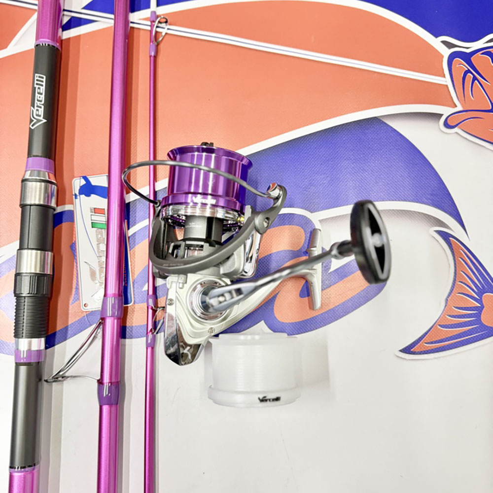 OFERTA COMBO SURFCASTING VERCELLI CAÑA MORENA + CARRETE OXYGEN SK - Imagen 2