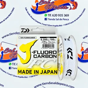 HILO J-FLUOROCARBONO 100% DAIWA 0,20MM. 100MT.
