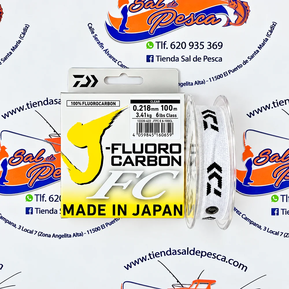 HILO J-FLUOROCARBONO 100% DAIWA 0,218MM. 100MT.
