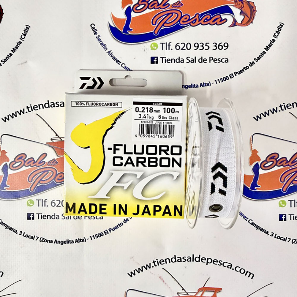HILO J-FLUOROCARBONO 100% DAIWA 0,218MM. 100MT.