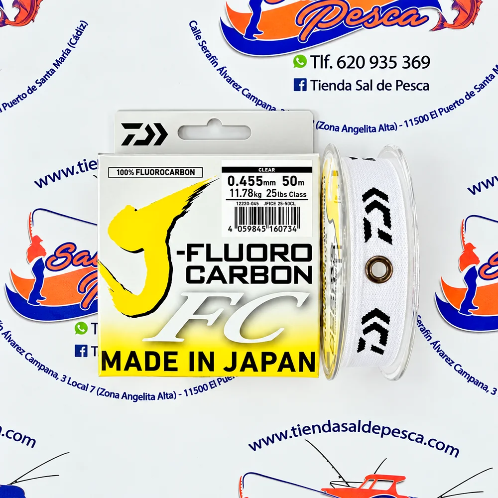 HILO J-FLUOROCARBONO 100% DAIWA 0,455MM. 50MT.