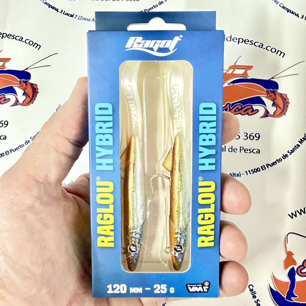 MUESTRA VINILO DE SPINNING RAGLOU HYBRID 12CM. 25GR. COLOR AYU