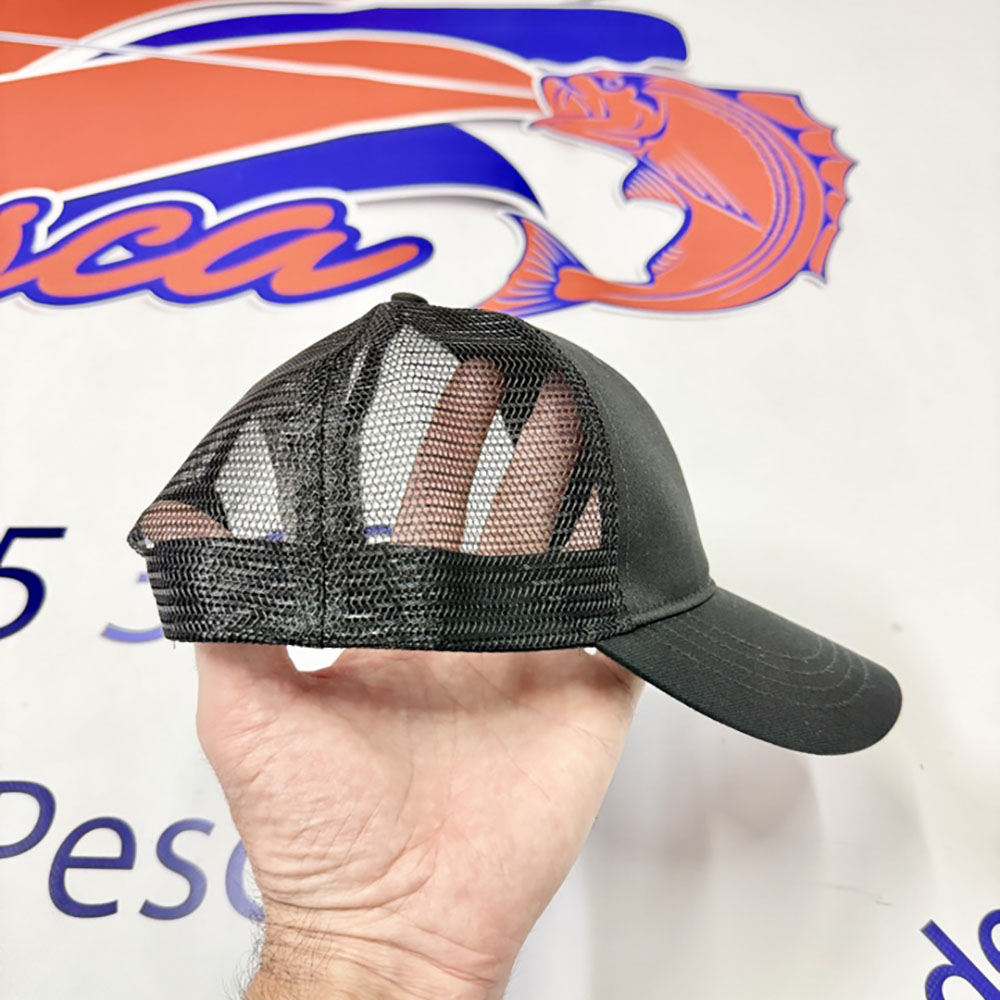 GORRA DE PESCA DAIWA TRANSPIRABLE CLASICA NEGRA - Imagen 2