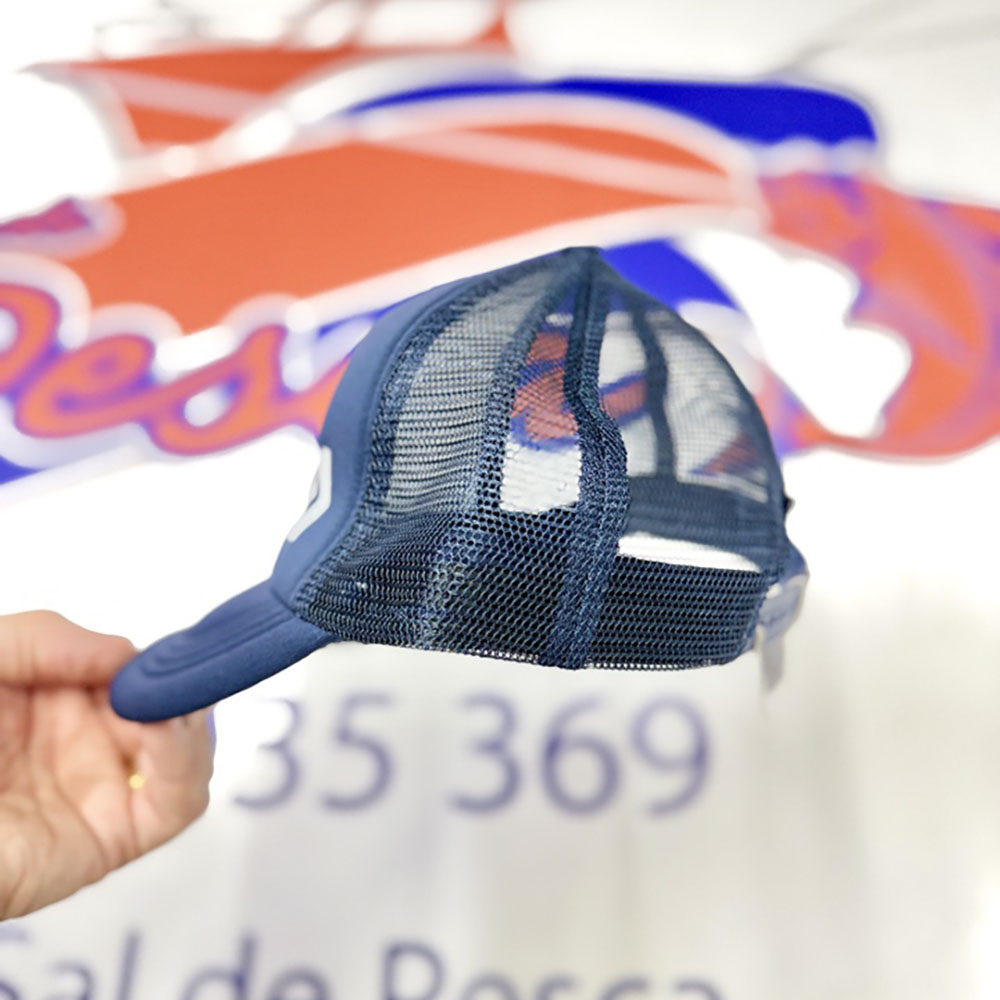GORRA DE PESCA DAIWA TRANSPIRABLE AZUL LOGO BLANCO - Imagen 2